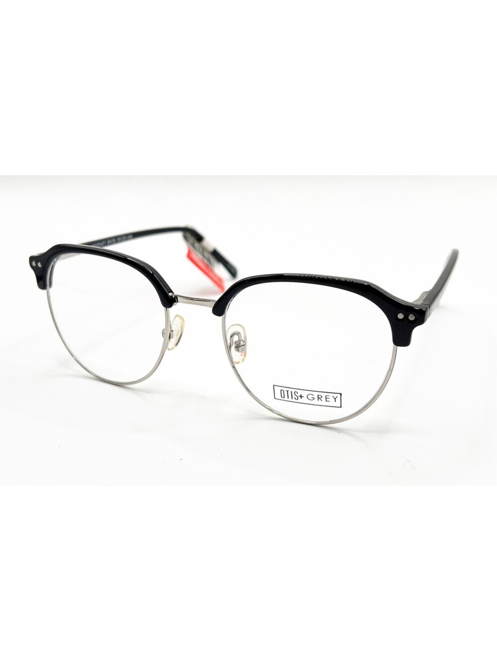 Otis Grey Og20207 Bk/Si Black Silver Authentic Eyeglasses 50-20-140